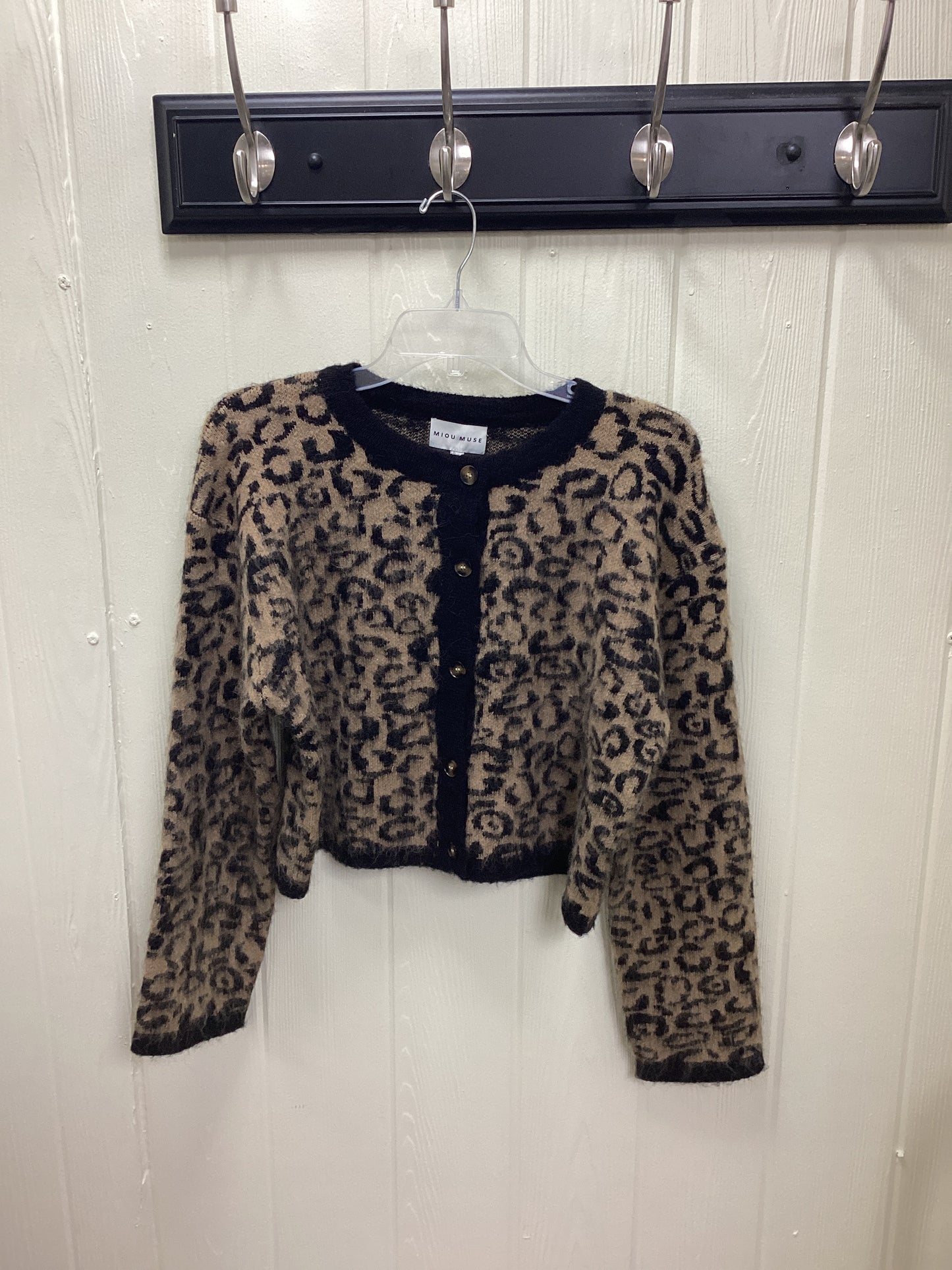 Leopard Print Cardigan Sweater