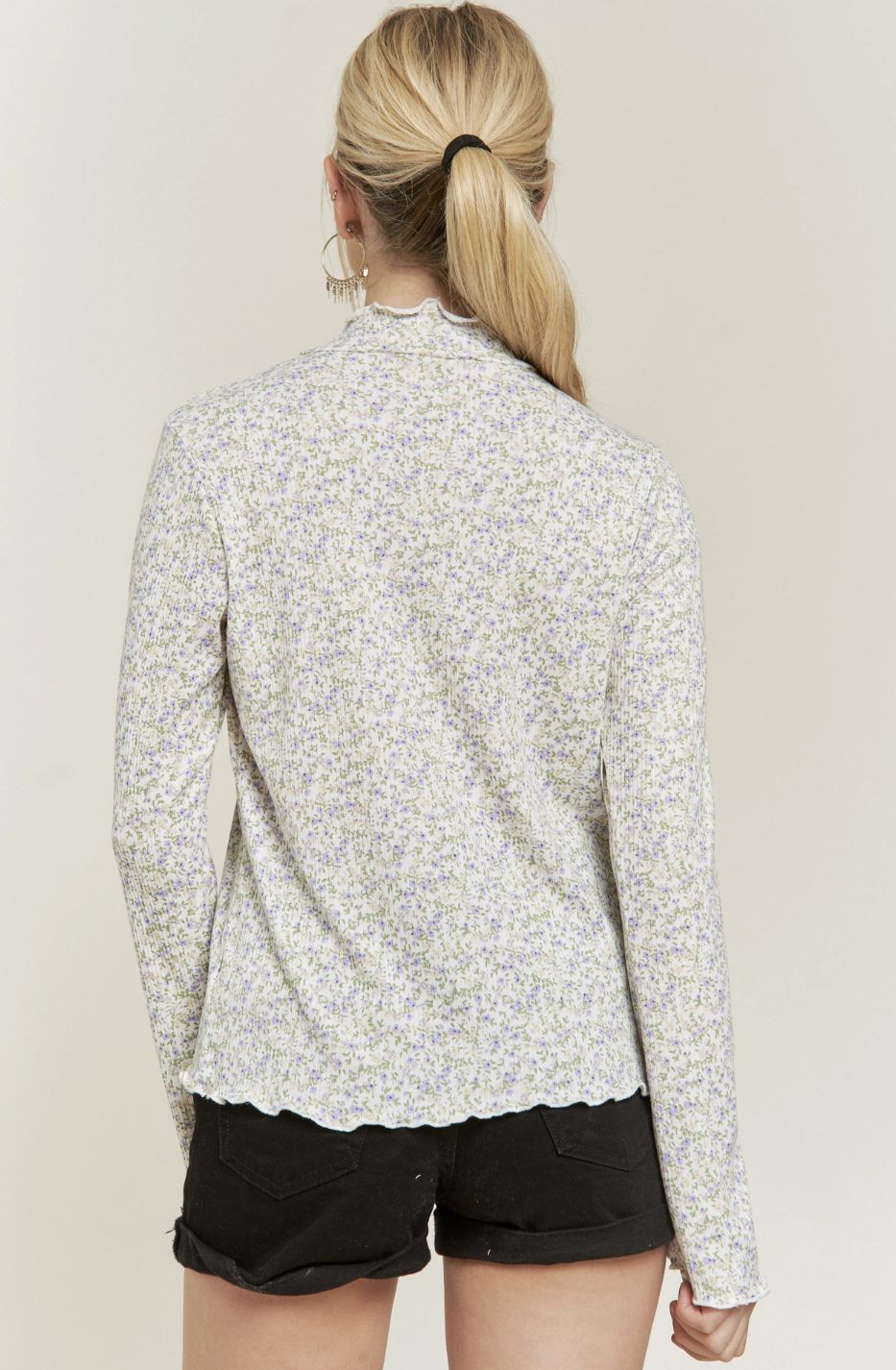JBJ  Floral White Top