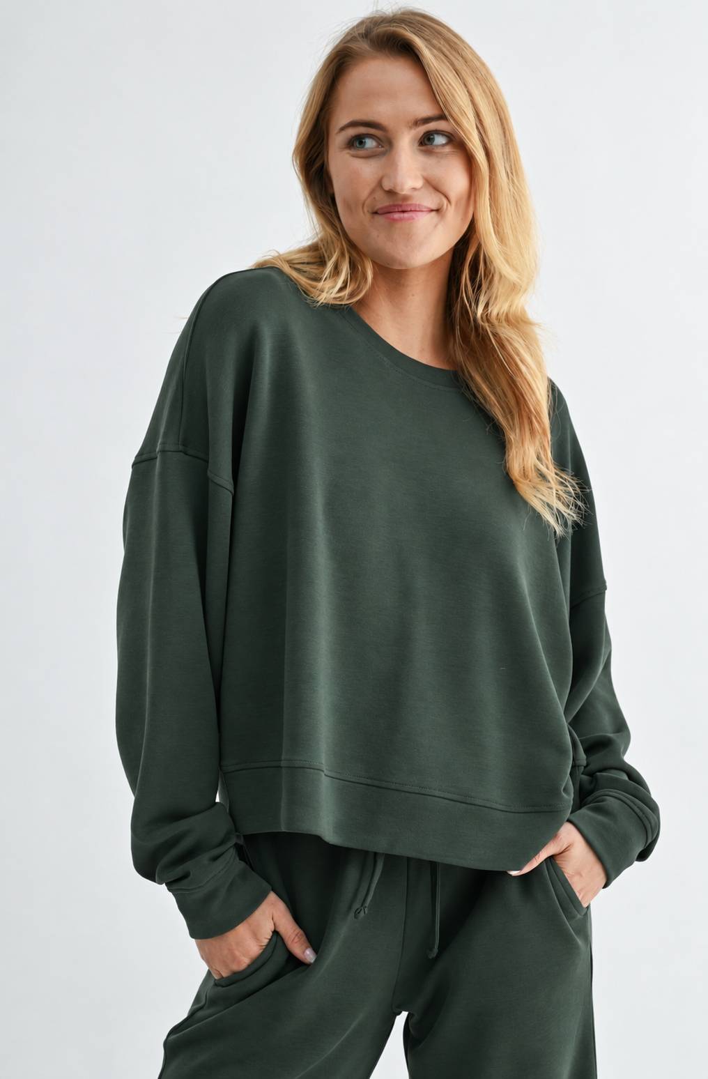 Forest Dropped Shoulder Sweatshirt
