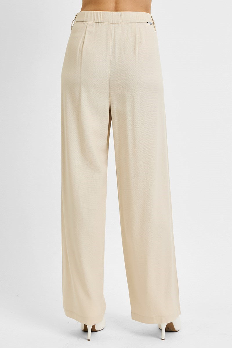 High Waist Baggy Linen Pants