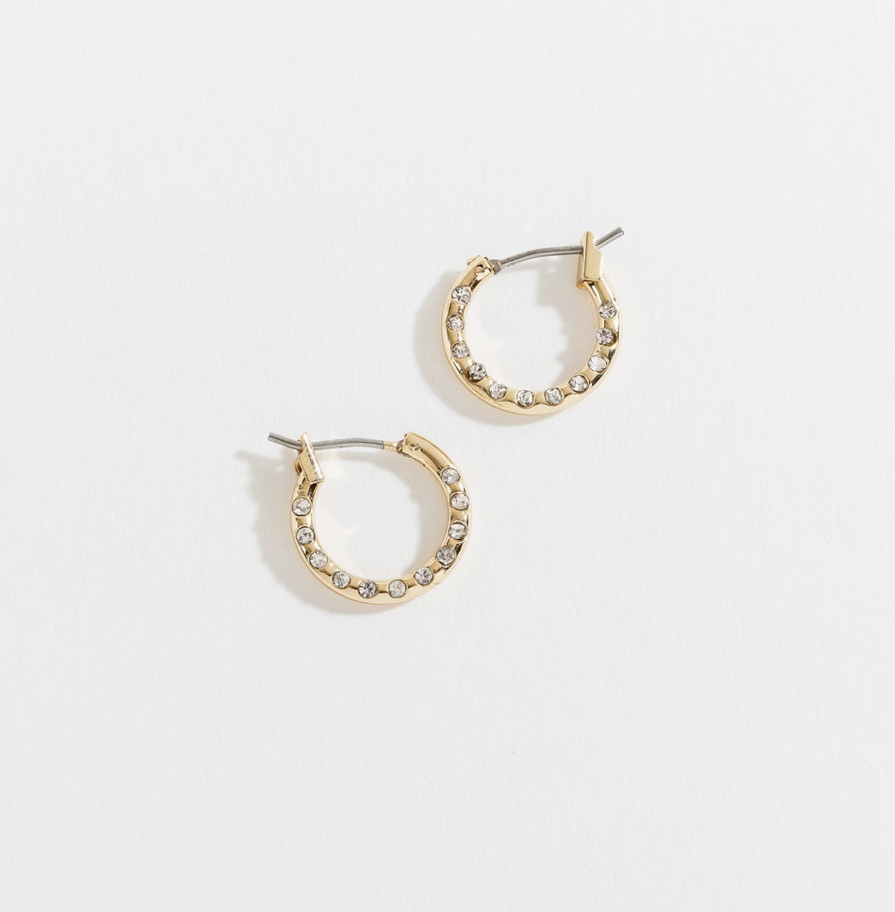 Hoop with Stone Ear Sense Earrings