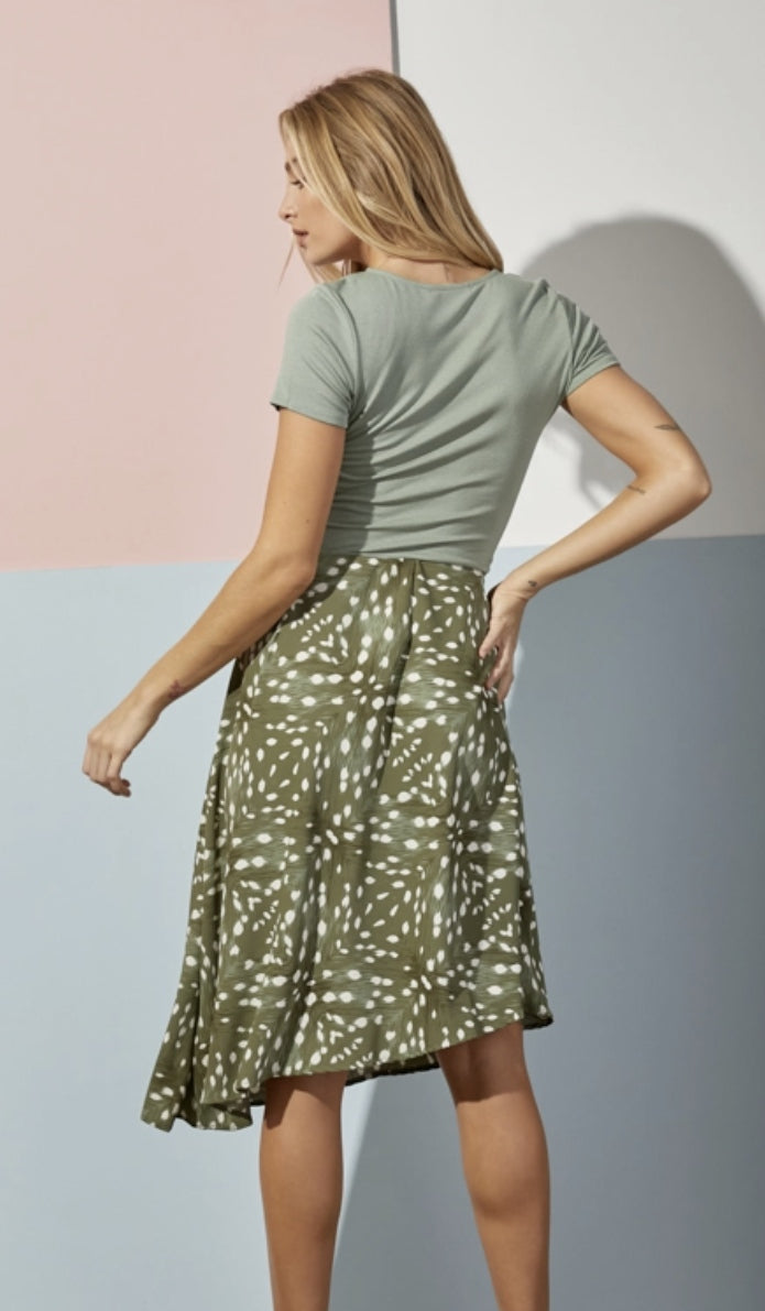 JBJ Midi Green Skirt