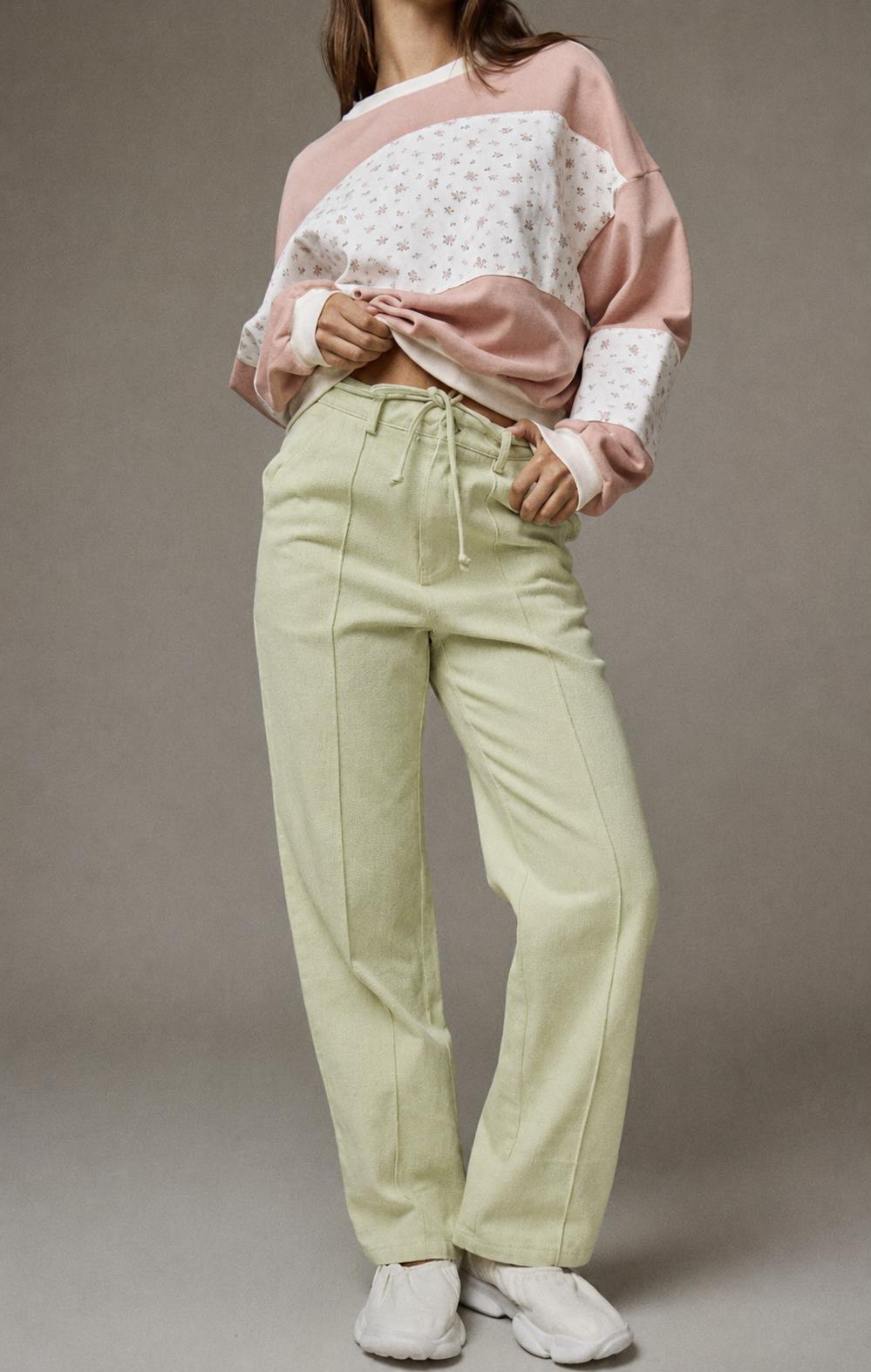 Lia Tie Waist w/ Pockets Lined Pants
