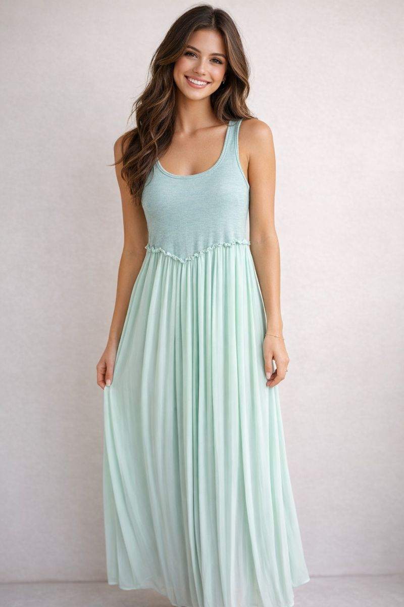 Lime Cream Tank Dress