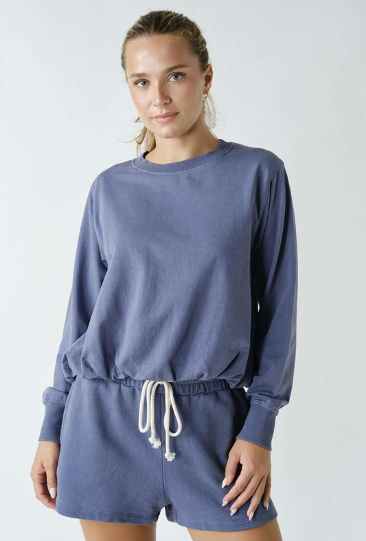Mineral Cloud Bubble Hem Pullover