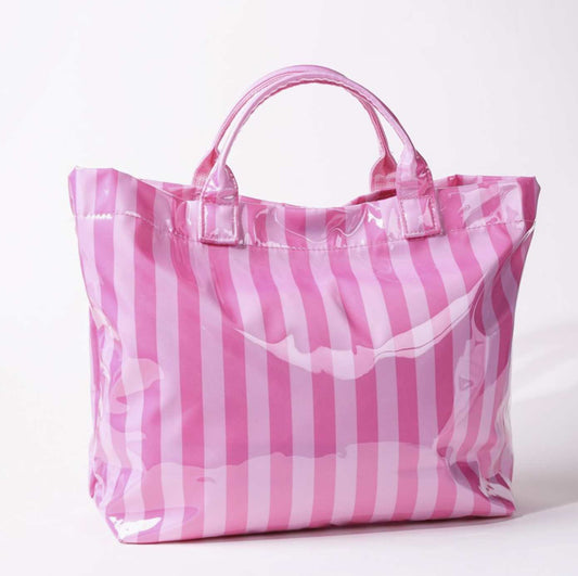 Paloma Pastel Striped Tote