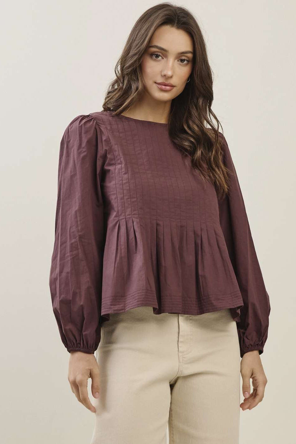 Pintuck Detail Blouse