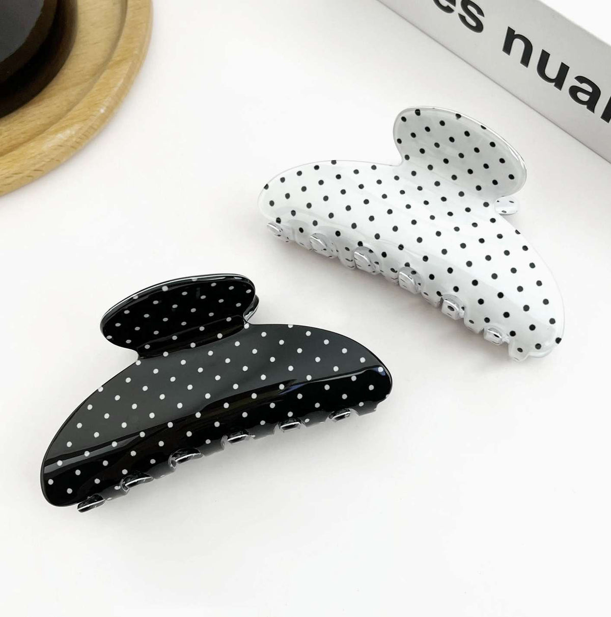 Polka Dot Claw Clip