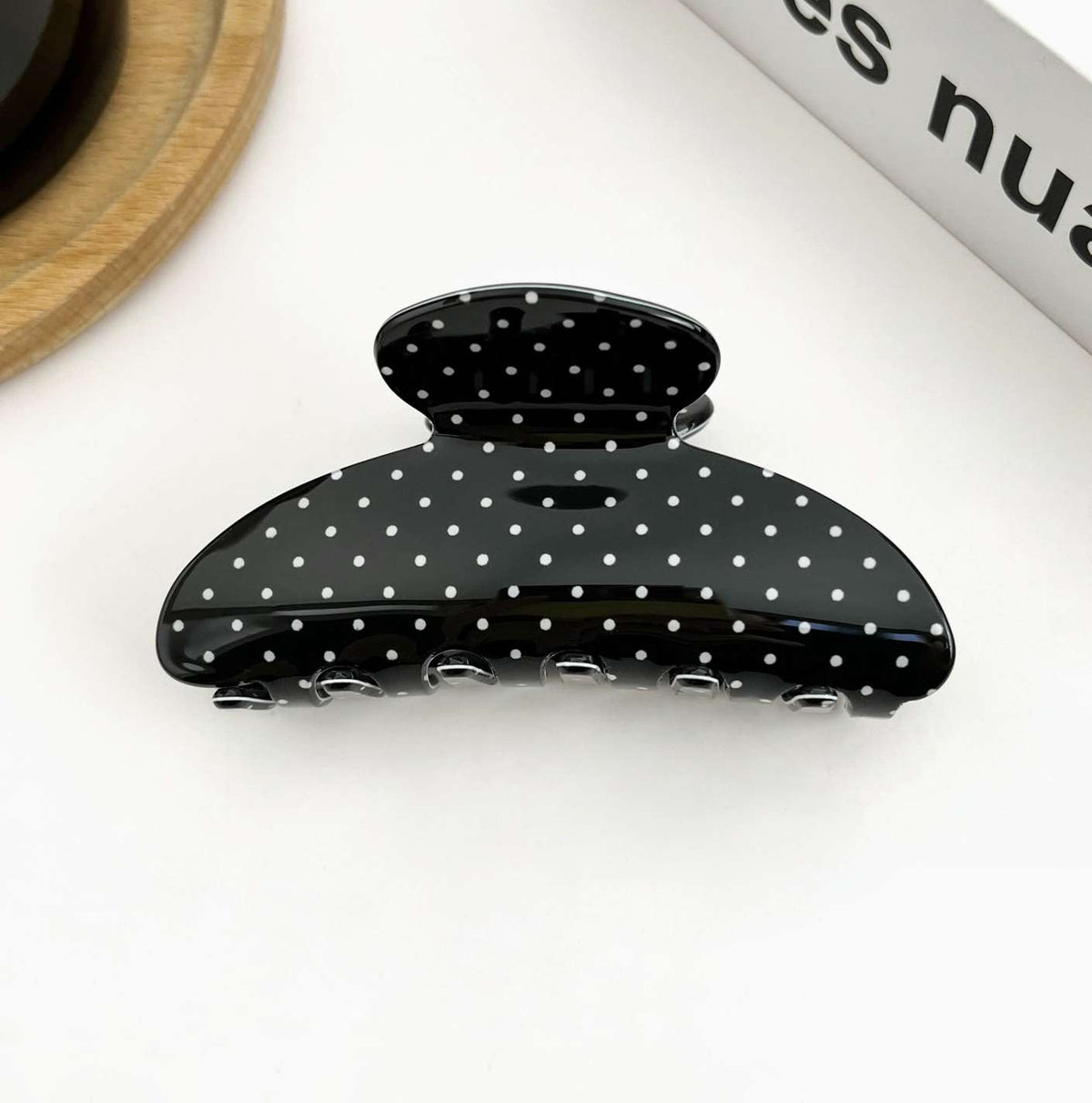 Polka Dot Claw Clip