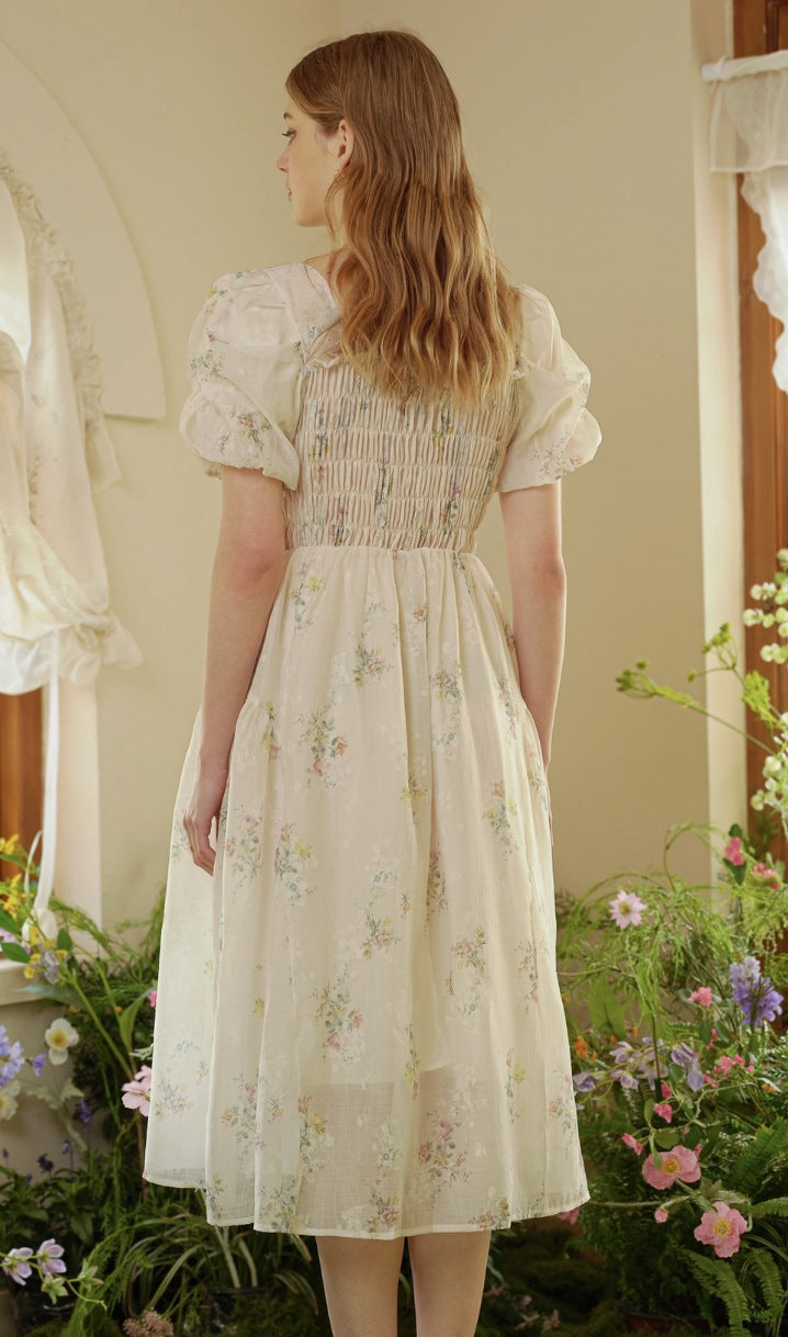 RP Sheer Bliss Smocked Floral Dress