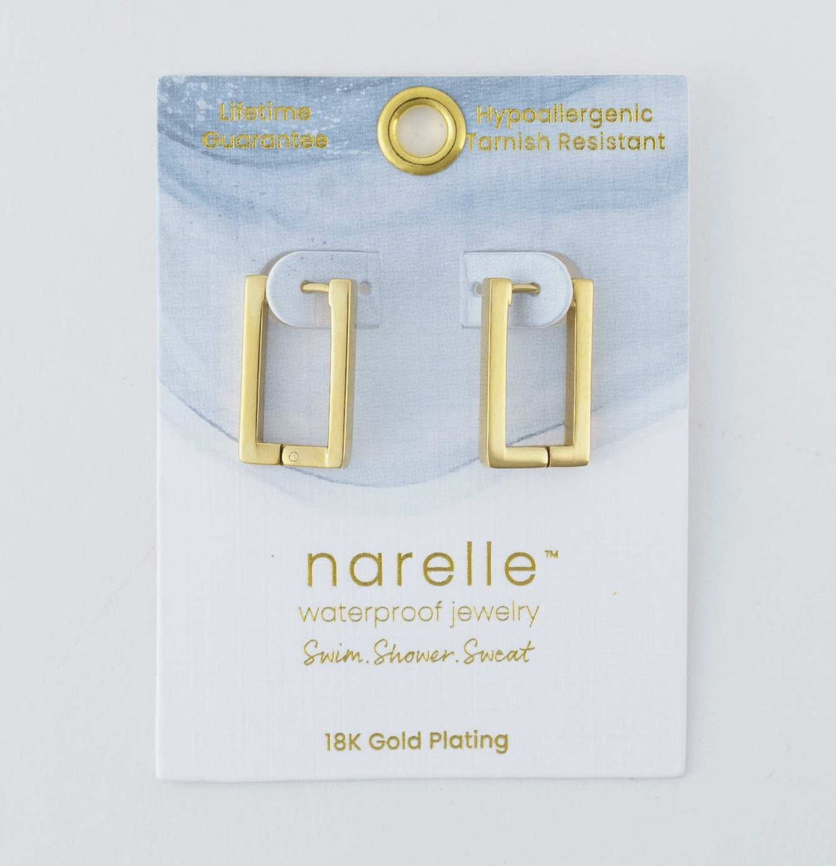 Rectangle Hoop Classic Earrings
