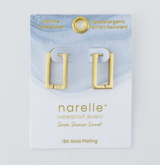 Rectangle Hoop Classic Earrings