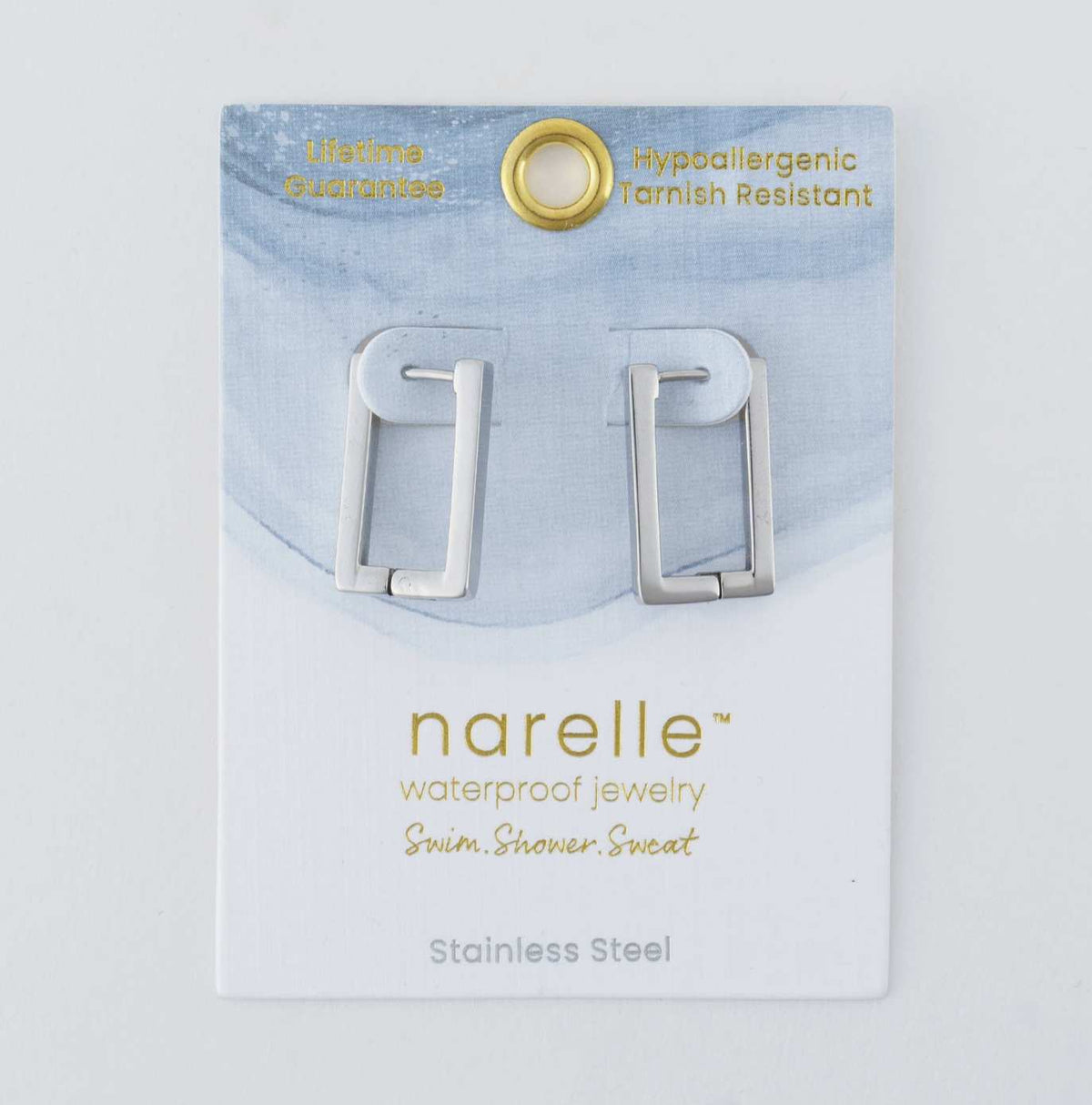 Rectangle Hoop Classic Earrings