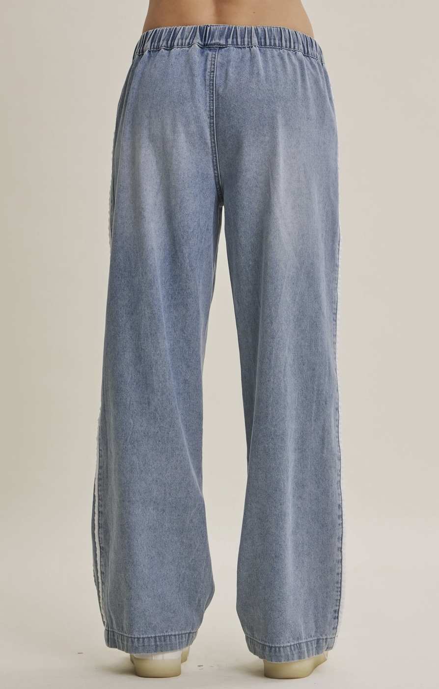 Retro Mineral Denim Track Pants