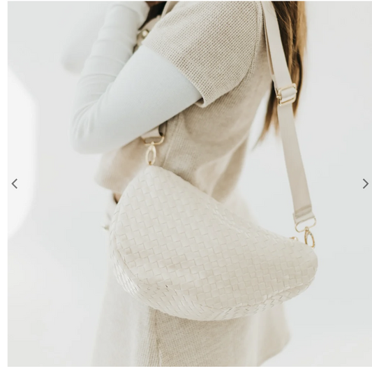 Romee Woven Saddlebag