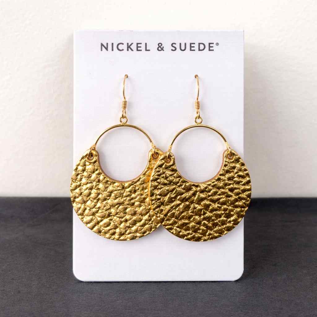 Round Dangle Earrings