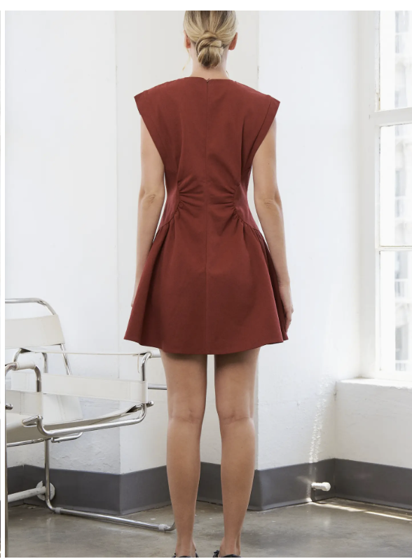 Burgundy Stella Mini Dress