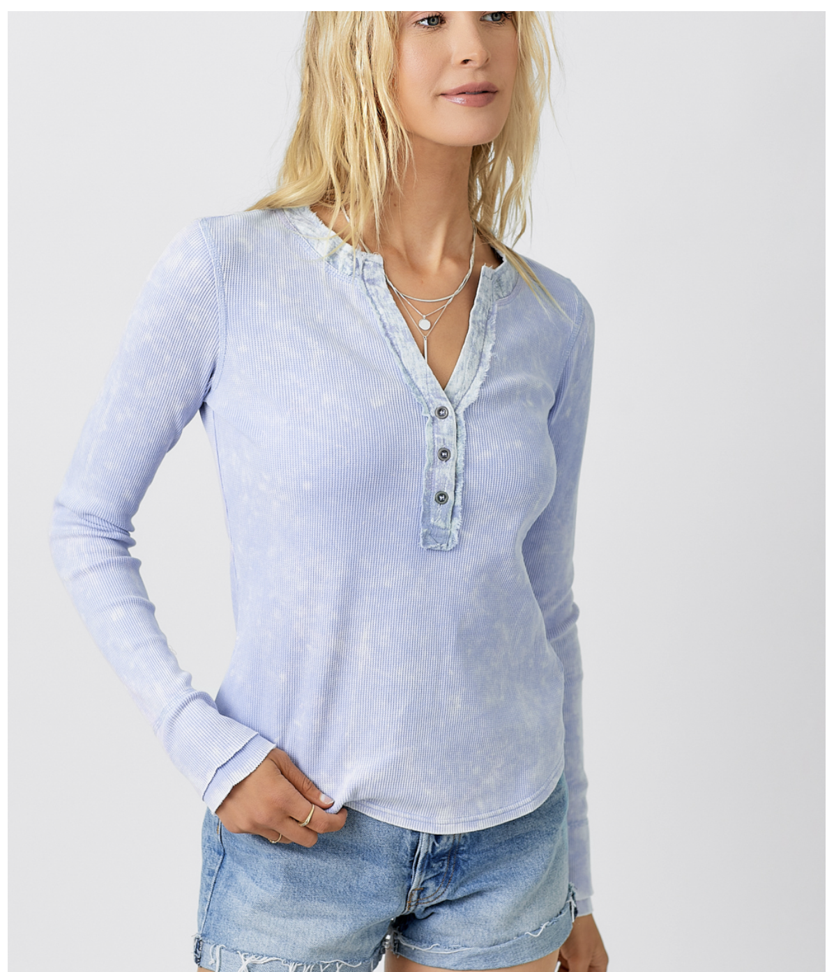 Washed Thermal Henley