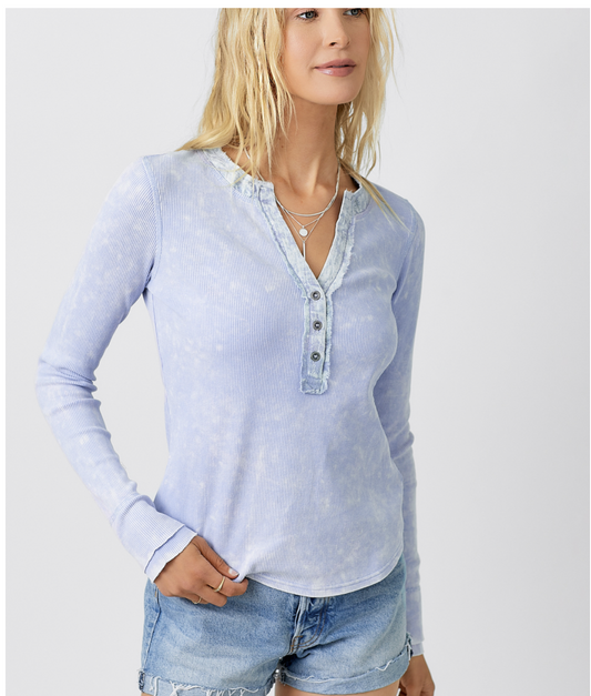 Washed Thermal Henley