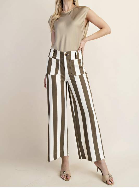 Collette Cropped Wide Leg Pant
