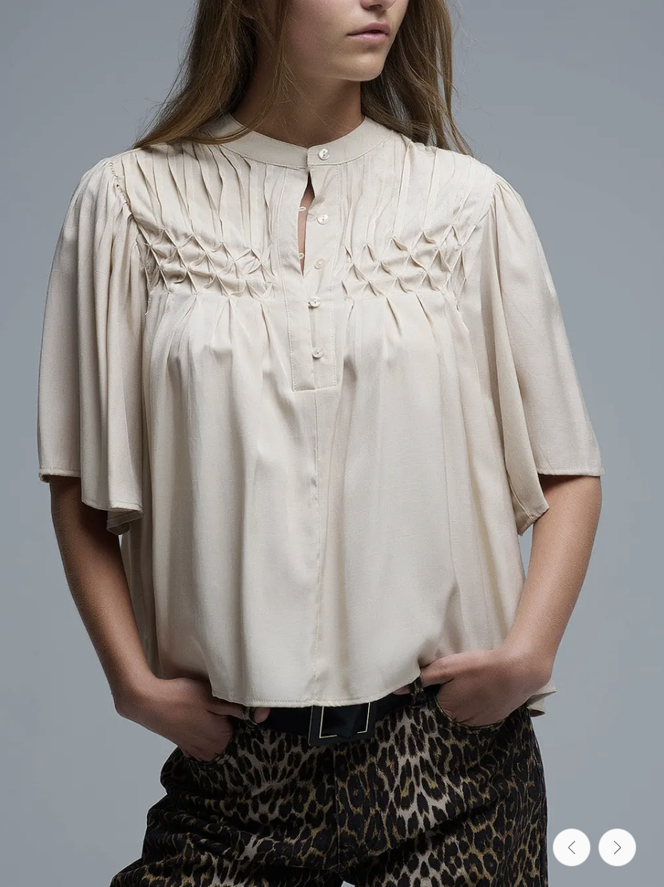 Relaxed Boho Embroidered Blouse
