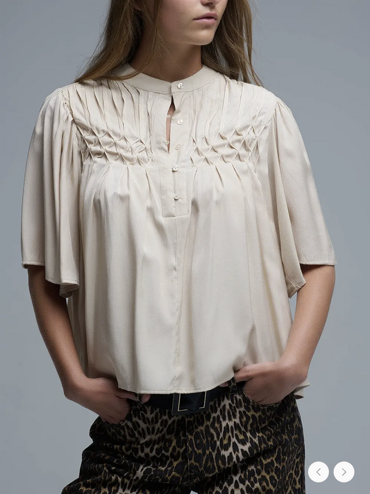 Relaxed Boho Embroidered Blouse