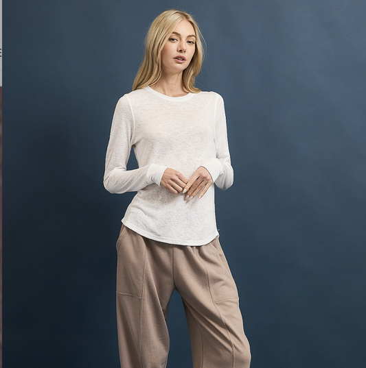 Hacci Slub Crew Neck L/S