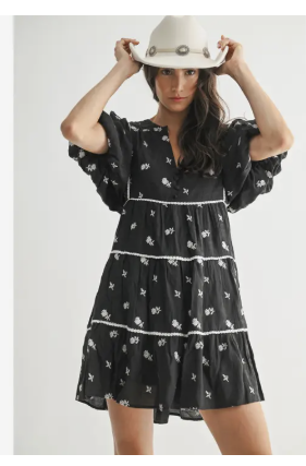 Floral Embroidered Dress