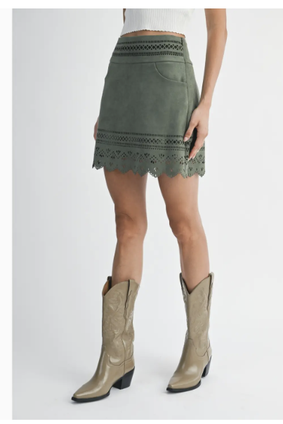 Laser Cut A line Skirt