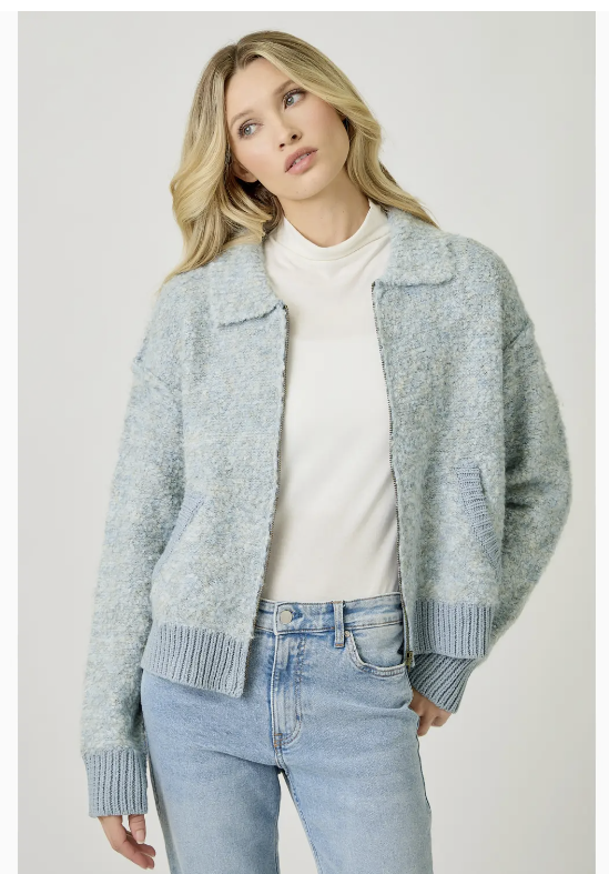 Zip-Up Sweater Jacket