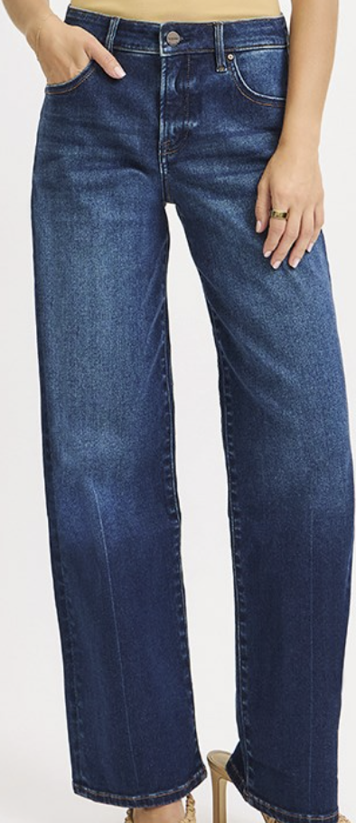 Mid Rise Wide Baggy Jeans