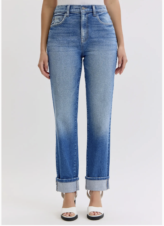 High Rise Straight Cuff