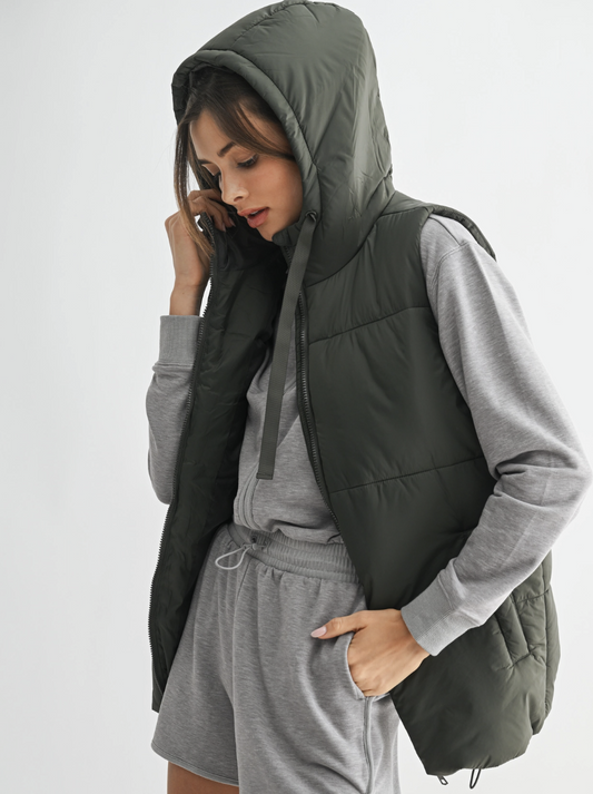 Long Line Hooded Vest