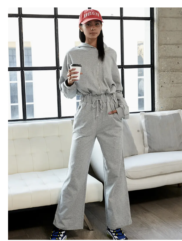 Drop shoulder Jumpsuit