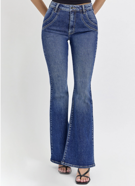 Flare High Rise w/DBL Scoops