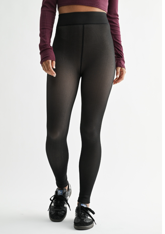 Fur Lined High Waisted Tights