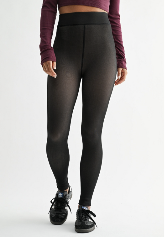 Fur Lined High Waisted Tights