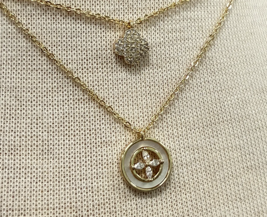 Gold Tipped Tiny Clovers