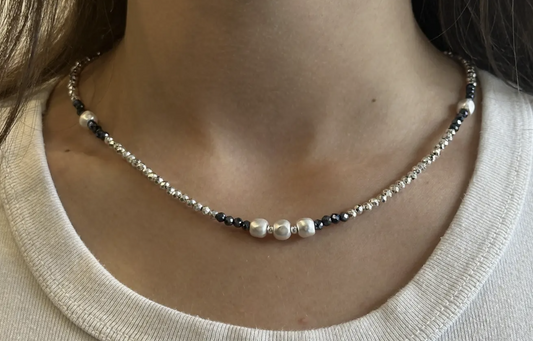 Midnight Blue & Silver