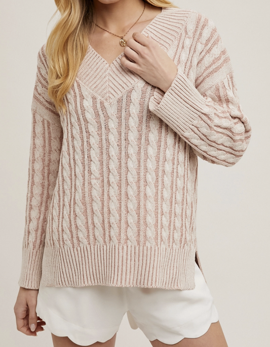 V-Neck Pastel Knit