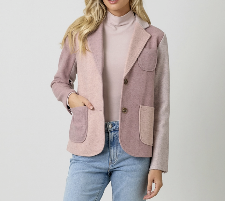 Color Blocked Sport Coat