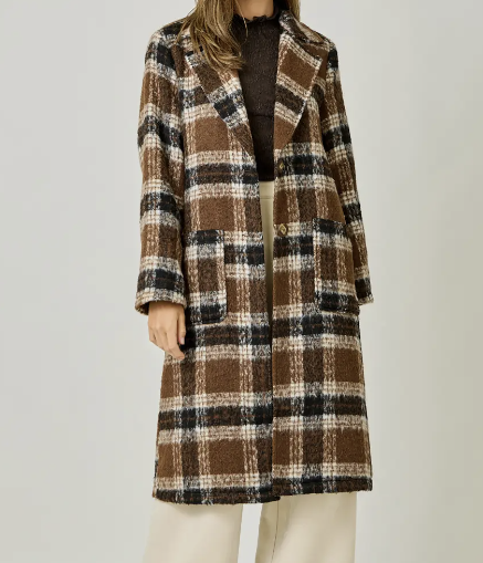 Plaid Long w/ Front Pockets