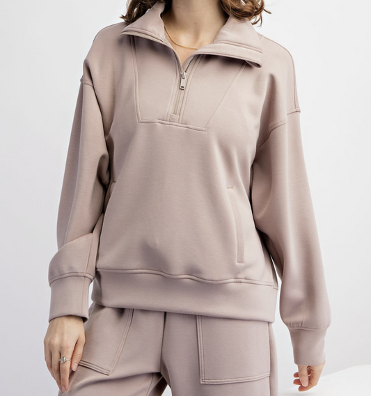 Mock Neck Quarter Zip