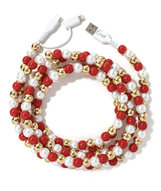 Beaded Phone Charger Patty