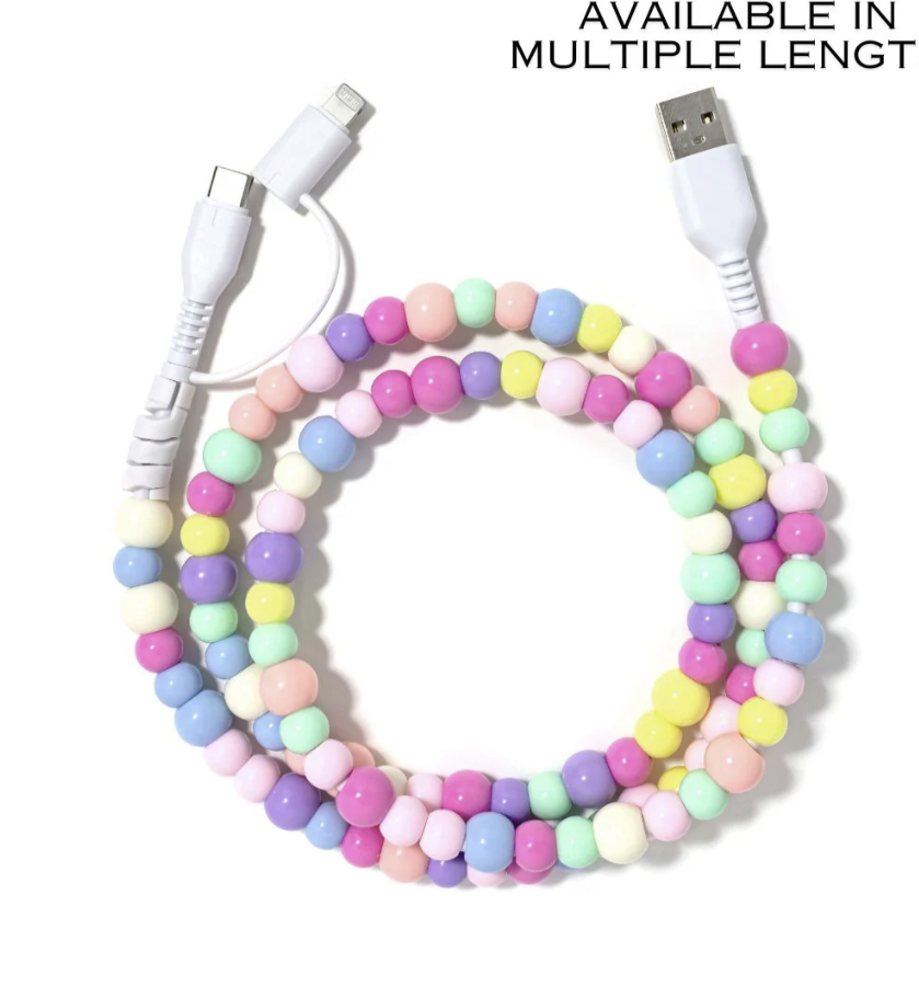 Beaded Phone Charger Multi