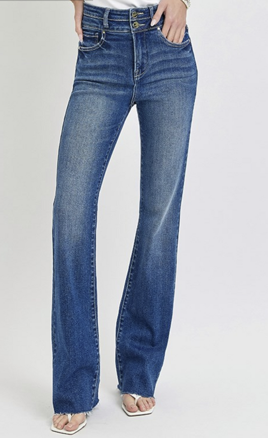 TC- High Rise Bootcut Double Waist