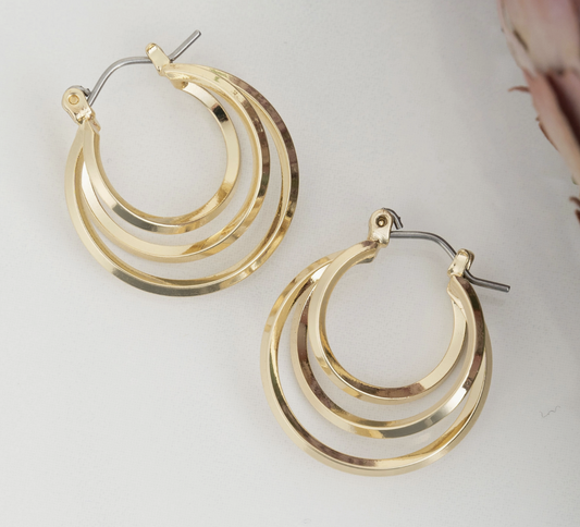 Classic Multi Hoop Nickel-Free Gold
