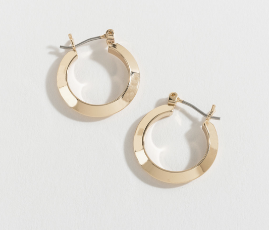 Edge Hoop-Ear Sensitive-Gold