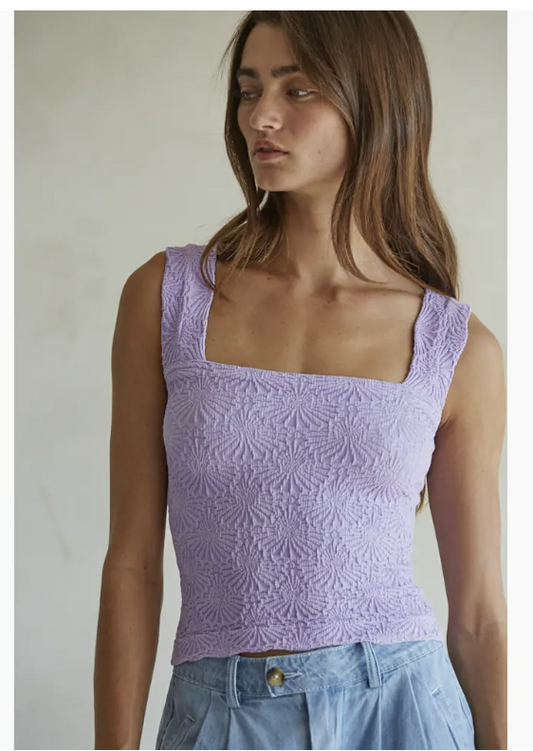 Stretchy Floral Tank Top