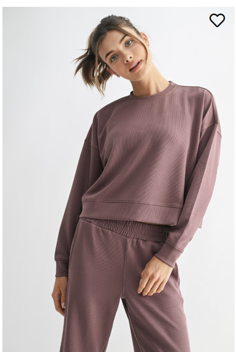 Luxe Sand Wash Rib Sweater